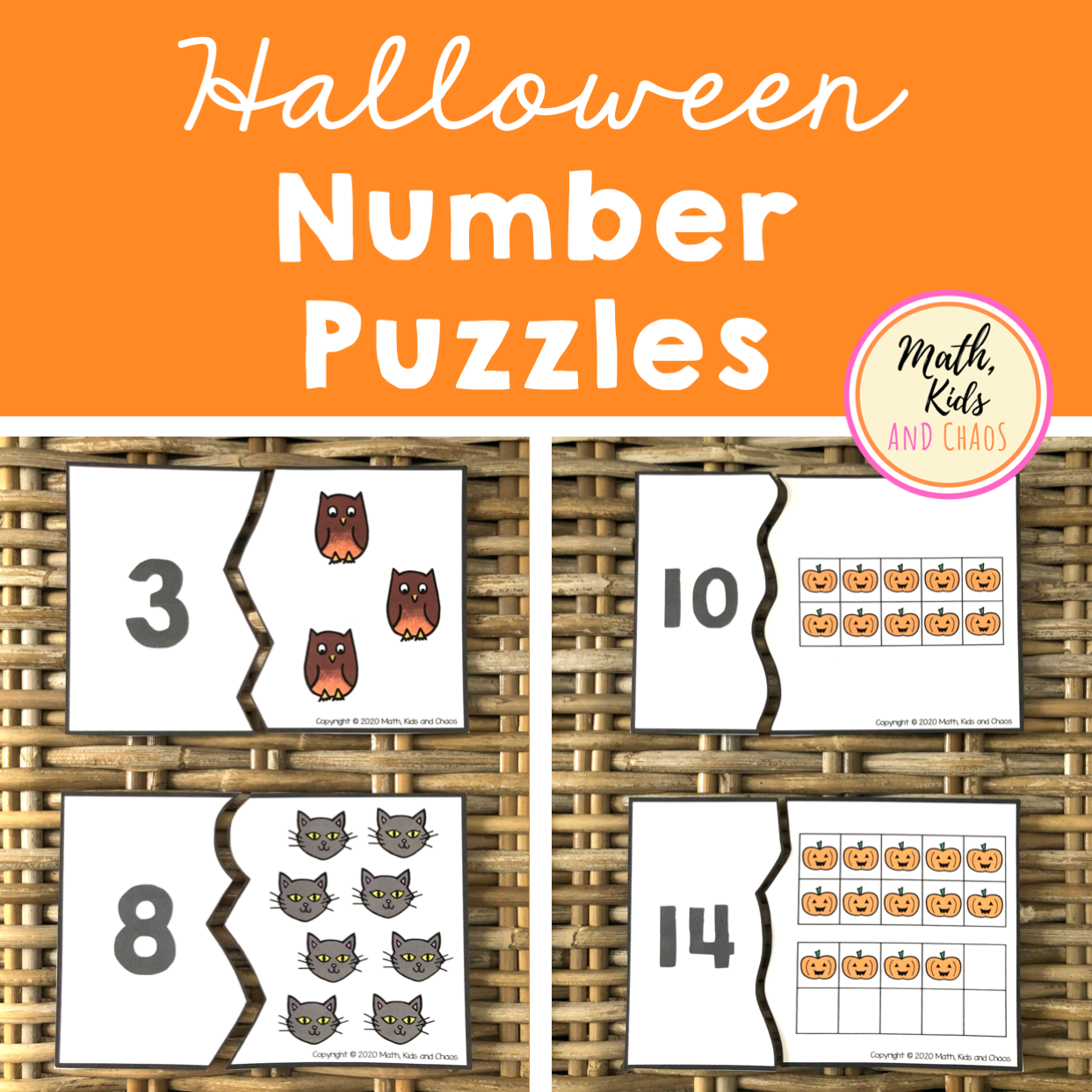 Halloween Number Puzzles