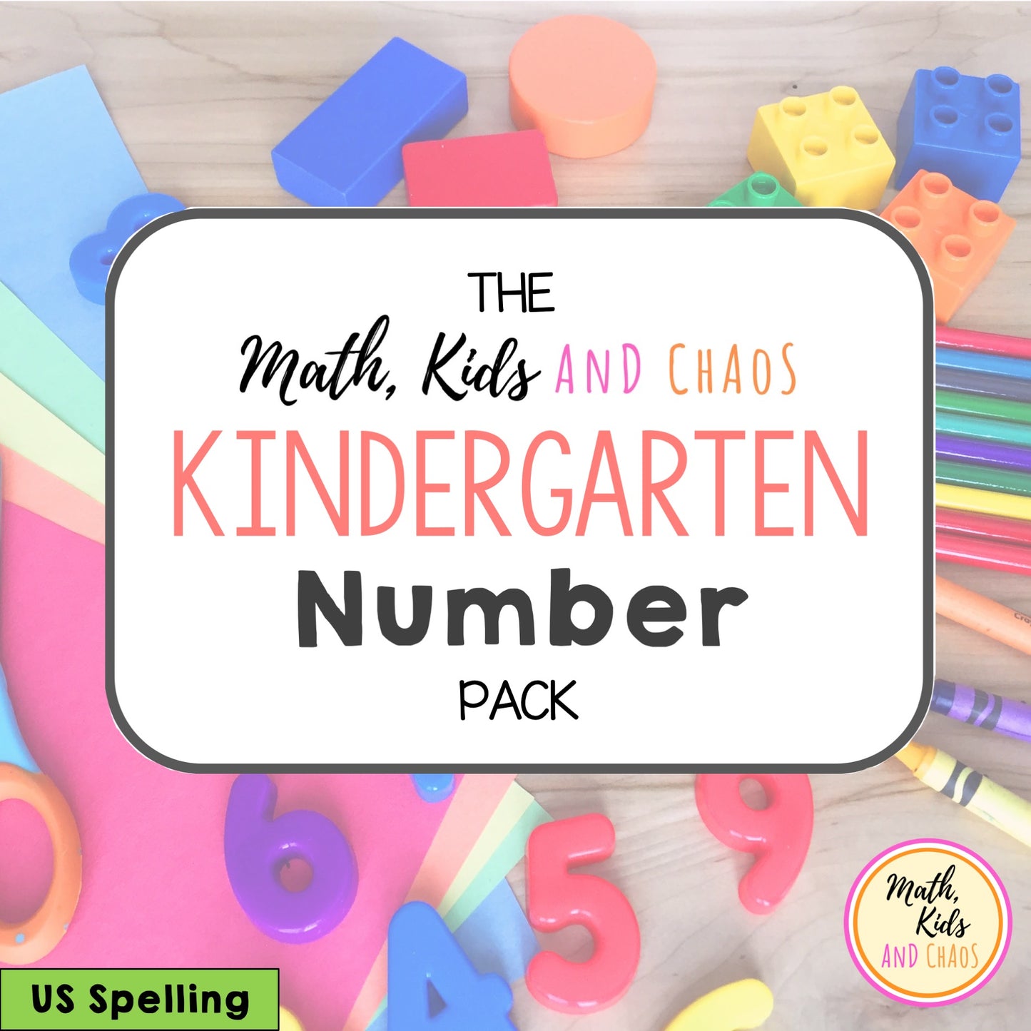 Kindergarten Number Pack (US Spelling)