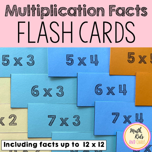 Multiplication Facts Flash Cards