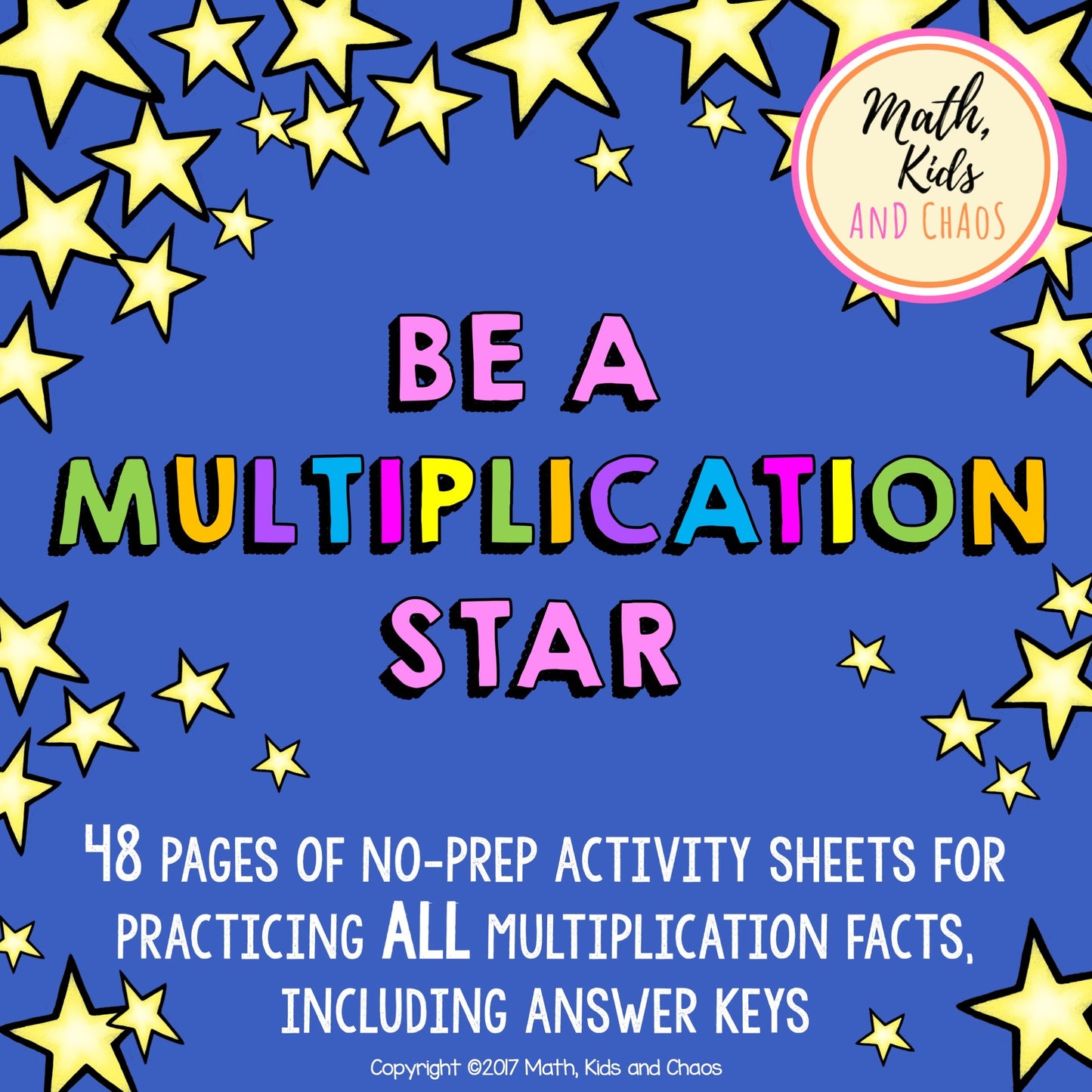 Be a Multiplication Star! (multiplication worksheets)